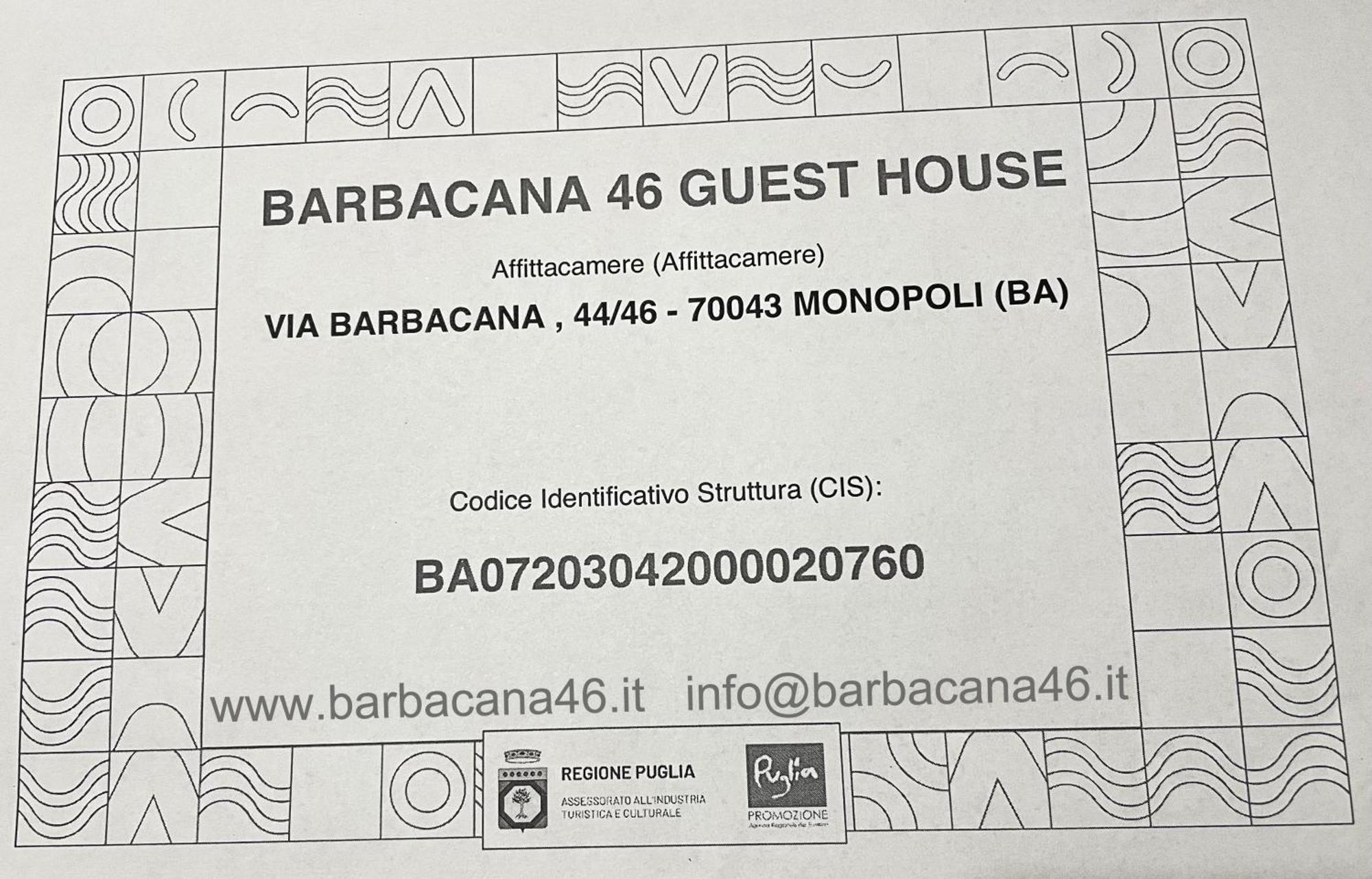 Barbacana46 Guest House Monopoli Bagian luar foto